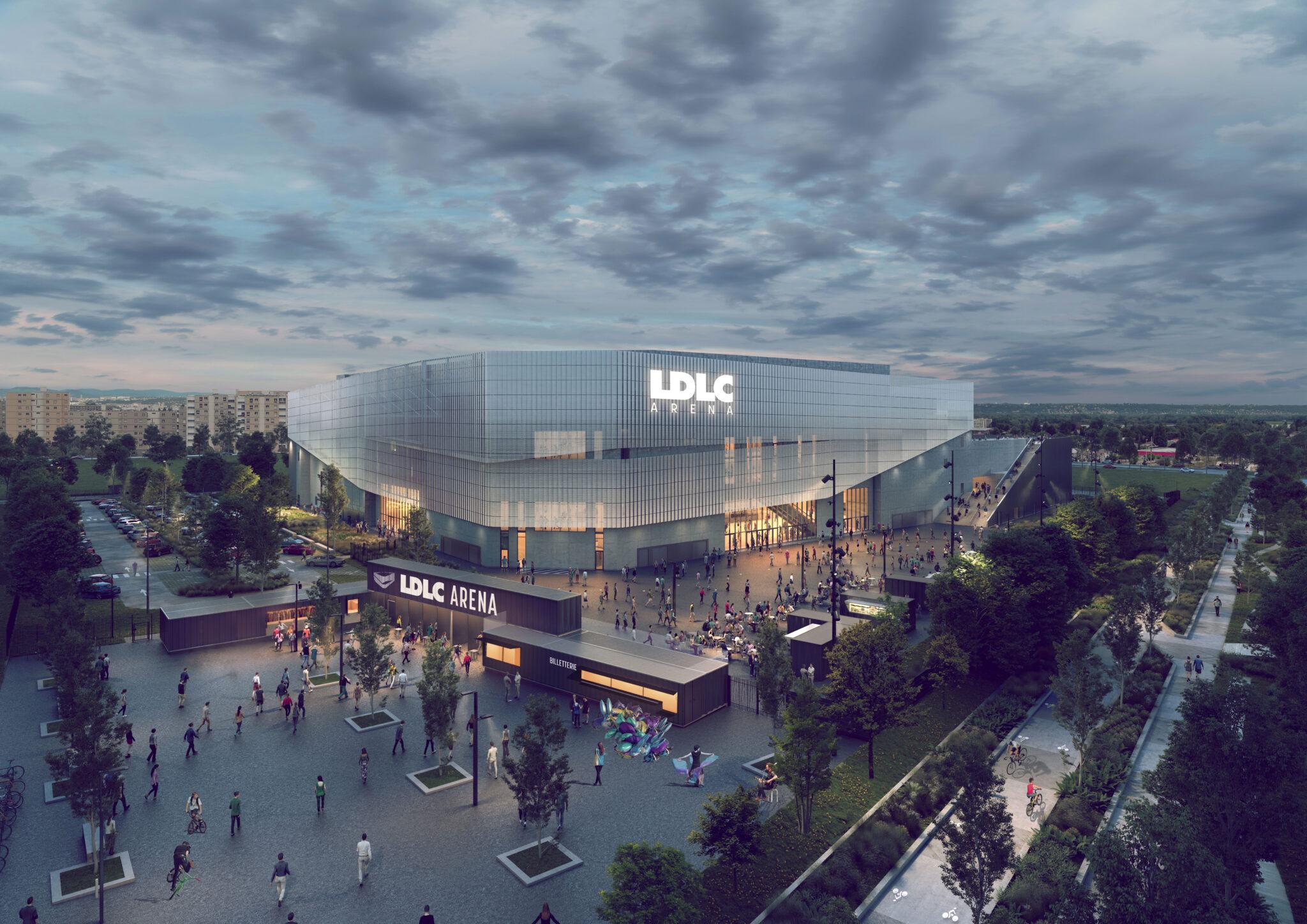 Premiers sièges posés pour la LDLC Arena et engagement environnemental