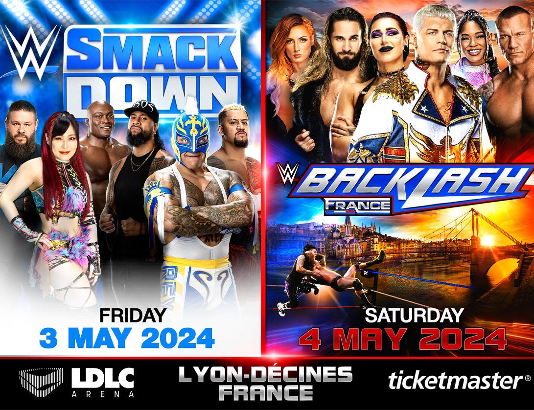 WWE Backlash/Smackdown LyonDécines Billetterie LDLC Arena