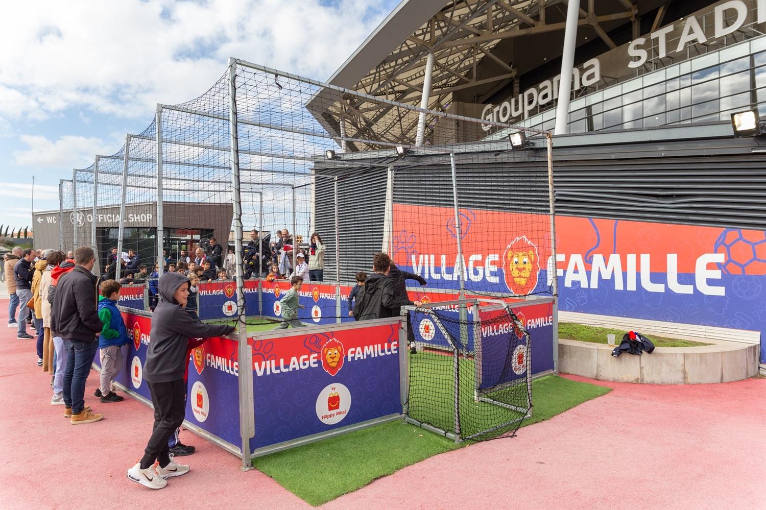 pre-match entertainment at Groupama Stadium